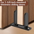 thumbnail image 4 of Sliding Closet Door Floor Guide Universal ABS Bottom Guide Fit for 1-3/8 Inch Thick Door, Bypass Door Floor Guide with Screws for Wardrobe Cabinet, 1Pcs Black, 4 of 5