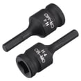 thumbnail image 1 of Unique Bargains 4mm Impact Hex Bit Socket, 1/4' Square Drive 35mm Length CR-MO Metric Sizes 2 Pack, 1 of 5