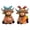 2Pcs Highland Cow Figurine Set, variant on Easter Highland Cow Resin Figurine Spring Tiered Tray Decor Cute Cow Statue For Home Table (Bow)