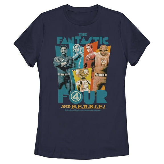 Womens The Fantastic Four: First Steps Heroes and Herbie T Shirt