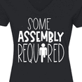 thumbnail image 4 of Inktastic Some Assembly Required Left Leg Amputee Women's V-Neck T-Shirt, 4 of 5