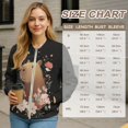 thumbnail image 7 of DISNIMO Capybara Floral Printed Sweatshirts for Women Long Sleeve Jackets V Neck Outwear Fall Winter Clothes, 3XL, 7 of 7