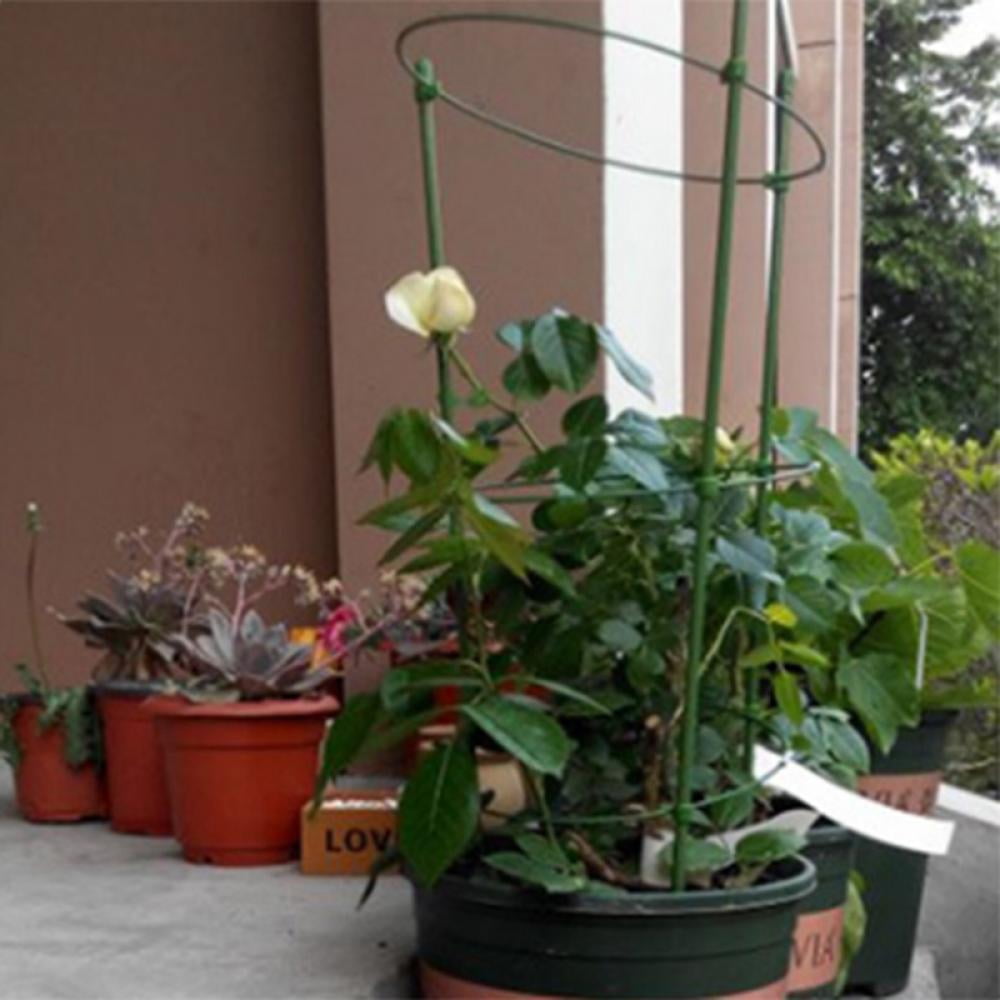 4 Pack Tomato Cage Plant Support Cages 18 inches Garden Cucumber Trellis, Plant Stake, Support Rings for Vegetables，Flowers，Fruit，Rose Vine Climbing Plants