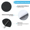 thumbnail image 3 of Uxcell 4.5 Inch Diameter Lamp Base Felt, 20Pack 2mm Thickness Adhesive Non-slip Anti-scratch Backed Felt, Black, 3 of 6
