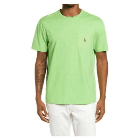 Polo Ralph Lauren Classic Fit Crew Neck Pocket T-Shirt, Green,S
