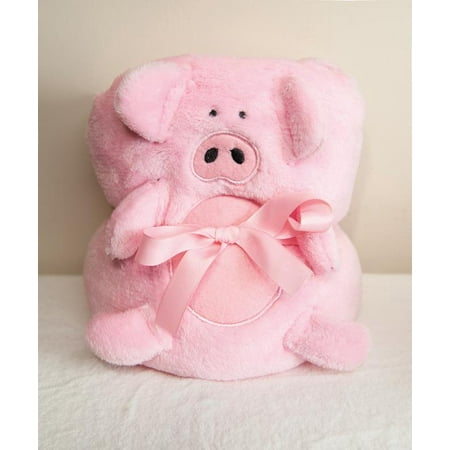 Fleece Rollup Blanket - Pig