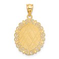 thumbnail image 3 of 14k Yellow Gold Scorpio Zodiac Oval Necklace Charm Pendant, 3 of 8