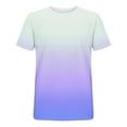 thumbnail image 4 of Gradient Print Short Sleeve Tee with Crew Neck for Everyday Casual Wear - Modern Gradient Design for Daily Use, 4 of 4