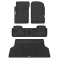 thumbnail image 1 of Motor Trend FlexTough Advanced Heavy Duty Black Rubber Car Floor Mats & Cargo Liner for SUV & Car Full Set - Universal Trim to Fit All Weather Automotive Floor Mats & Cargo Liners for SUV, Car, & Van, 1 of 8