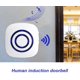 thumbnail image 3 of Timbre inalámbrico Sensor de movimiento Timbre de puerta eléctrico 36 Melodías Alarma de seguridad con transmisor y receptor para oficina en casa Hotel Tienda Tienda (2 + 1 UE) JFHHH pequeña, 3 of 5