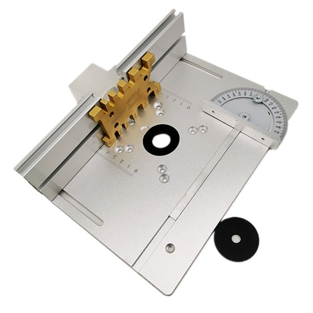 Placa De Enrutador Accesorios de placa de inserción de aleación de aluminio Enrutadores de metal Banco Suministros de carpintería Tmvgtek Para estrenar
