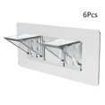 thumbnail image 1 of 10x Shelf Support Holders Wall-mounted WardrobeRacks Punch Free Strong Triangle, 1 of 6