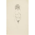 thumbnail image 2 of Adolf Sternschuss 13x18 Black Ornate Wood Framed Double Matted Museum Art Print Titled - Act of a Lying Woman. (1908), 2 of 5