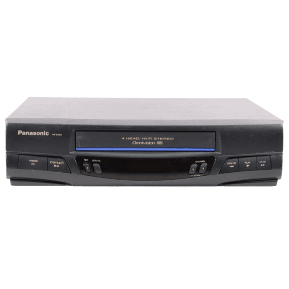 Restored Panasonic PV-9450 - 4-Head Hi-Fi VCR - With Original Remote, Cables, and User Manual (Refurbished)