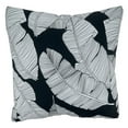 thumbnail image 3 of Tropical Leaf Design Outdoor Decorative Throw Pillow with Poly Filled Insert 17 x 17 Inch Navy Blue, 3 of 3