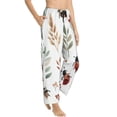 thumbnail image 2 of Balery Watercolor Ladybug print Women's Pajama Pants,Ultra Lightweight Pjs,Lounge Pant-X-Large, 2 of 9