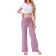 thumbnail image 2 of Pantalones de pijama de mujer INSPIRE CHIC, de pierna ancha, con cordón, pantalones de sudadera elásticos, pantalones de lounge Palazzo, pantalones de yoga para dormir, talla XL, color púrpura, 2 of 6