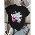 thumbnail image 3 of 【New Arrival】Cute Retro Pastel Teacher Apple Pencil Notebook Graphic T-Shirt, Unisex Cotton Crew Neck Sweet Elementary Teacher Casual Tee, Back To School Teacher Gift, 3 of 7