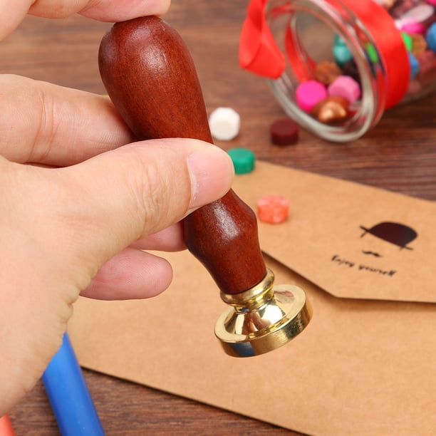 Cuadros Decorativos Sello de cera con mango de madera retro para manualidades