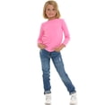thumbnail image 2 of Cudlie Toddler Girls’ 5-Pack Long Sleeve Tees, Cotton Blend Crewnecks in Stylish Modern Colors, Sizes 12M–4T, 2 of 12