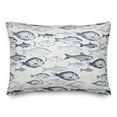 thumbnail image 2 of Creative Products Shades Of Fish Navy 14x20 Spun Poly Pillow, 2 of 3