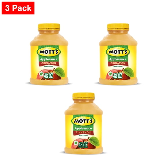 Motts Cinnamon Applesauce Jar 48 oz - 3 Pack