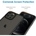 thumbnail image 4 of JETech Case for iPhone 12 Pro Max 6.7-Inch, Shockproof Bumper Cover, Anti-Scratch Clear Back (Black), 4 of 5