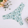 thumbnail image 2 of Aayomet Culotte Sans Couture pour Femmes Taille Basse String (Vert Menthe, TG), 2 of 3