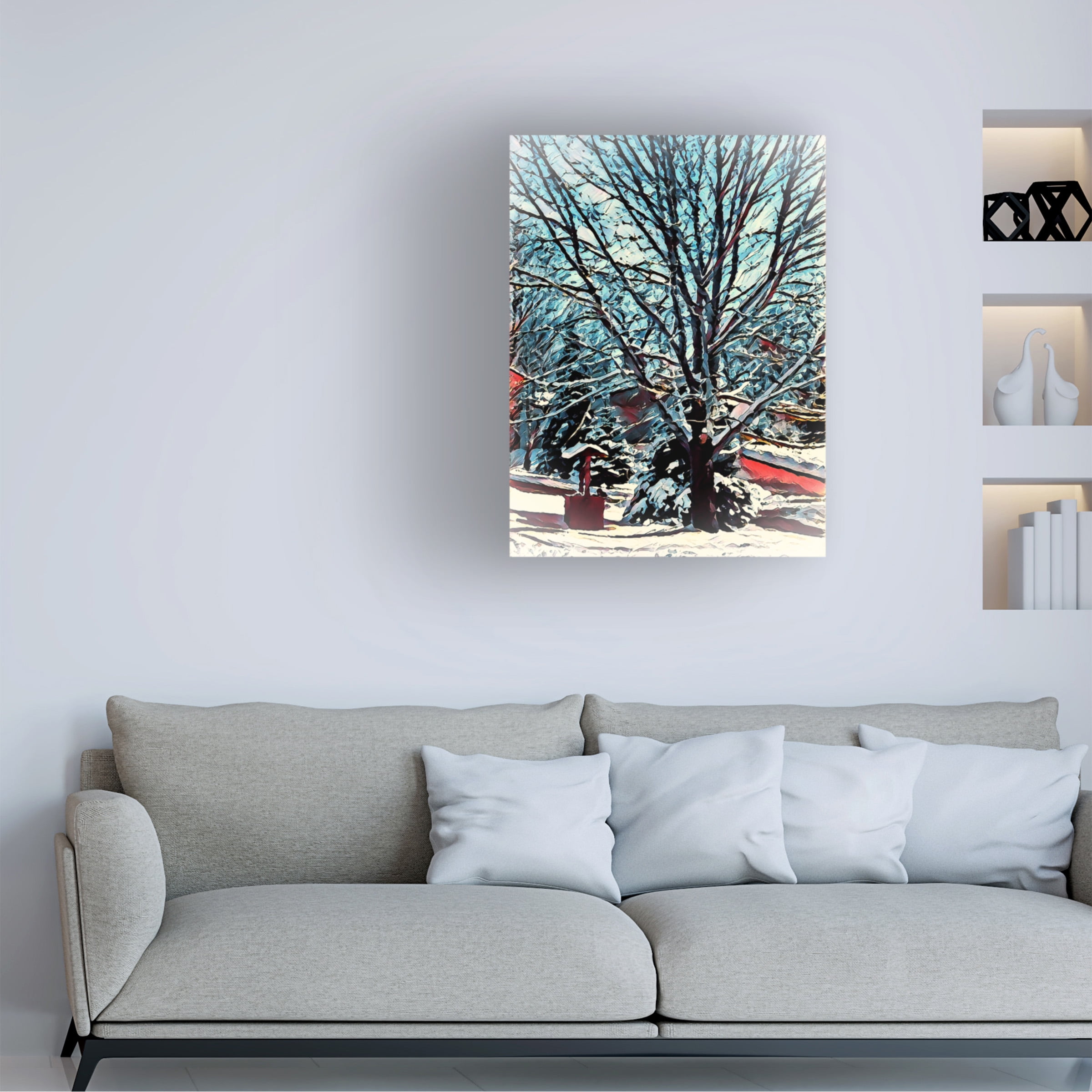 David Manlove 'Snowy Bliss' Canvas Art