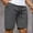 Gray, variant on Zylanna Men's Casual Shorts, with Pockets 2025 New Style Solid Color Elastic Waist Athletic Sport Summer Short Pants for Man Army Green Size L