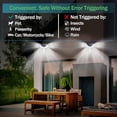 thumbnail image 5 of 4 Packs Outdoor Solar Lamp, Outdoor Solar Light, 100 LED Solar Outdoor Lighting, 3 Modes Outdoor Solar Spotlight with Motion Sensor, Outdoor Solar LED, 5 of 5