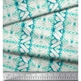 thumbnail image 2 of Soimoi Blue Cotton Duck Fabric Geometric Tie-Dye Print Fabric by the Yard 58 Inch Wide, 2 of 3