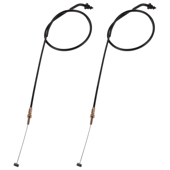 NICEXMAS 2Pcs Motorcycle Throttle Cable Kit Black Durable Engine Accelerator Replacement for Bike Repair