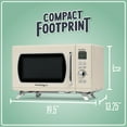 thumbnail image 4 of Nostalgia Mid-Century Retro 0.9 Cu. Ft. Microwave, Cream, 4 of 5