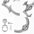 thumbnail image 3 of BESTYASH 1Set European Style Silver Door Knocker Elegant Design Secure Front Door Knocker Replacement Kit, 3 of 8