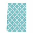 thumbnail image 2 of Quatrefoil Moroccan Pattern Kitchen Towels Set of 1, Geometric Aqua Morocco Absorbent Dish Towels for Kitchen, Microfiber Hand Towel, Quick Drying Tea Towel for Cleaning Decorative Dishcloths, 2 of 7