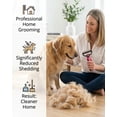 thumbnail image 7 of Pet Grooming Tool for Dogs and Cats, Dual-Sided Pet Comb, Professional Deshedding Tool, Pets Hair Remover Shedding, Long Haired Dog Brushes, Undercoat Combs Supplies, Cat Brush Rake, 7 of 7