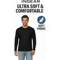 thumbnail image 2 of INGEAR Men's Ultra Soft Casual Base Layer Long Sleeve T-Shirt - Crewneck, Lightweight Polyblend Jersey, 2 of 7