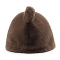 thumbnail image 3 of Gorro VPTMRP para mujer, pelo peludo y orejas de oso, color rosa cálido, 3 of 7