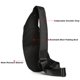 thumbnail image 4 of Mochila bandolera NICGID de nailon impermeable para pecho y hombro, 4 of 6