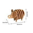 thumbnail image 2 of Vaidha Animals With Animals Shaped Table Mat For Drinks Cup Mug Mat Home Decoration Personalize Gift, 2 of 7