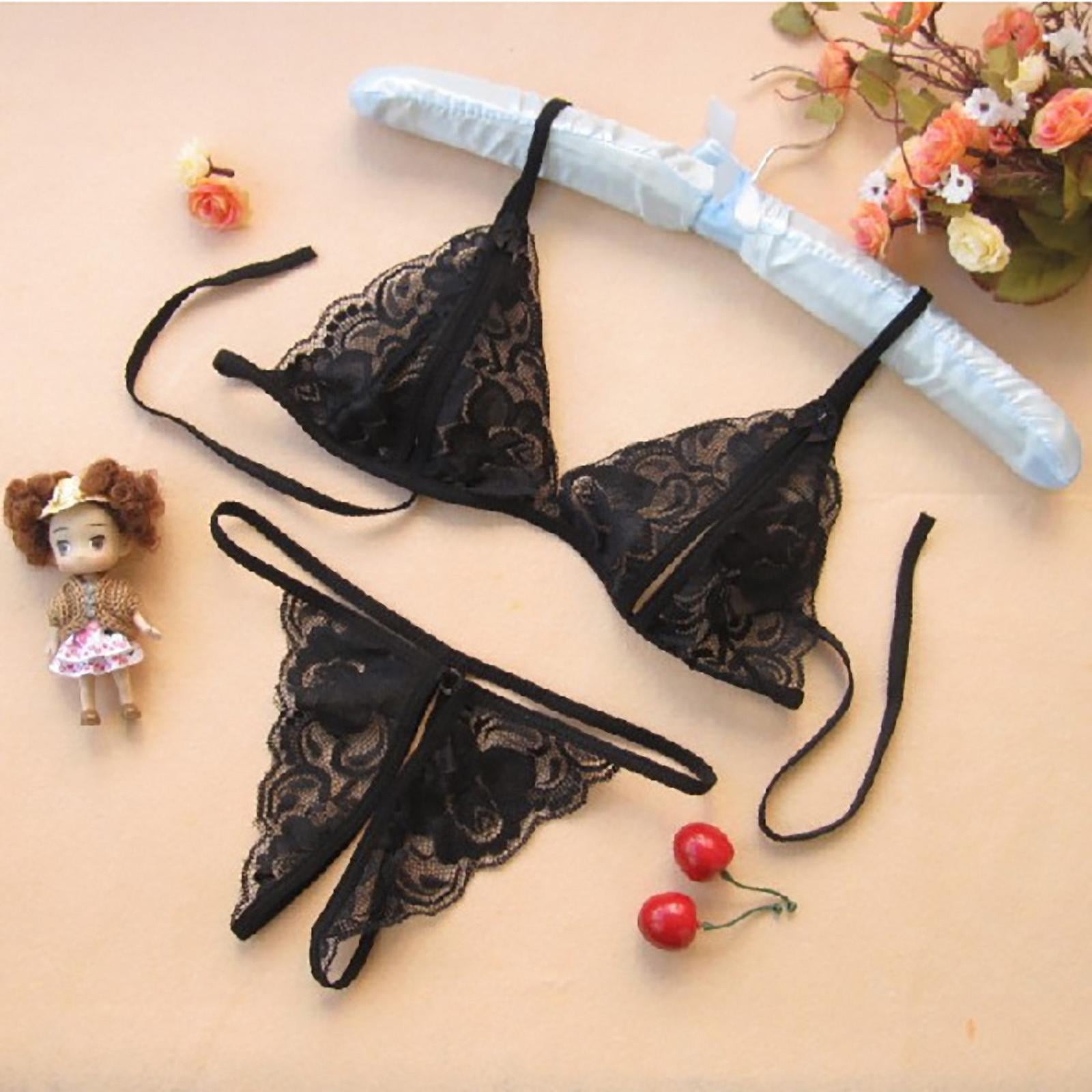 Buy Women Black Cotton Bra Panty Lingerie Set Online  399 from ShopClues