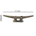 thumbnail image 5 of Benzara BM229289 Cast Iron Frame Cleat with Textured Details, Rustic Brown, 5 of 5