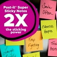 thumbnail image 4 of Post-it® Super Sticky Notes, 3" x 3", Canary Yellow, Pack Of 10 Pads, 4 of 10