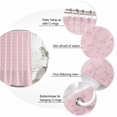 thumbnail image 6 of Pink Morocco Waterproof Fabric Shower Curtain,Geometric Leaf Diamond Lattice Abstract Waterproof Fabric Shower Curtain for Bathroom Curtains Bathtubs Shower Curtains with 12 Hooks Standard 66x72, 6 of 8