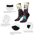 thumbnail image 3 of Yiaed Cartoon Iceberg Bald Eagle Print Great elasticity Crew Socks Sports socks for Men and Women, 3 of 5
