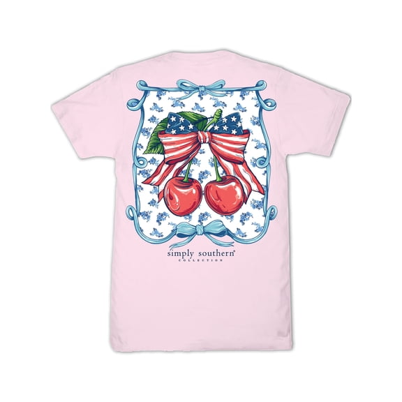 Simply Southern USA Cherry Peony T-Shirt