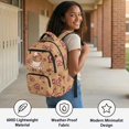thumbnail image 4 of Aplkyhs Capybara Heart 4Pcs Kids Backpack for Girls with Lunch Box Pencil Case Water Bottle Carrier with Strap Suitable for Elementary Middle School High School, 4 of 7