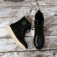 thumbnail image 3 of SACFOF Women's Combat Boots Rave Boots for Women Booties Motorcycle Fashion Buckle Goth Chunky Heel, 3 of 6