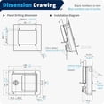 thumbnail image 3 of Verrou de Poignée de RV Armoire Électrique Camionnette Boîte à Outils Remplacement 2 Pcs Porte de Remorque, 3 of 5